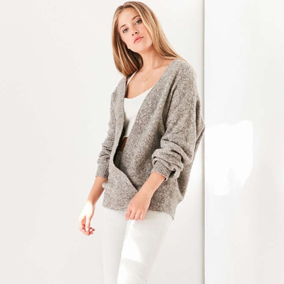 Urban Outfitters Sweaters - Urban Outfitters Oversized Cozy Surplice Sweater